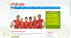 Desktop Screenshot of kidcarepediatrics.com